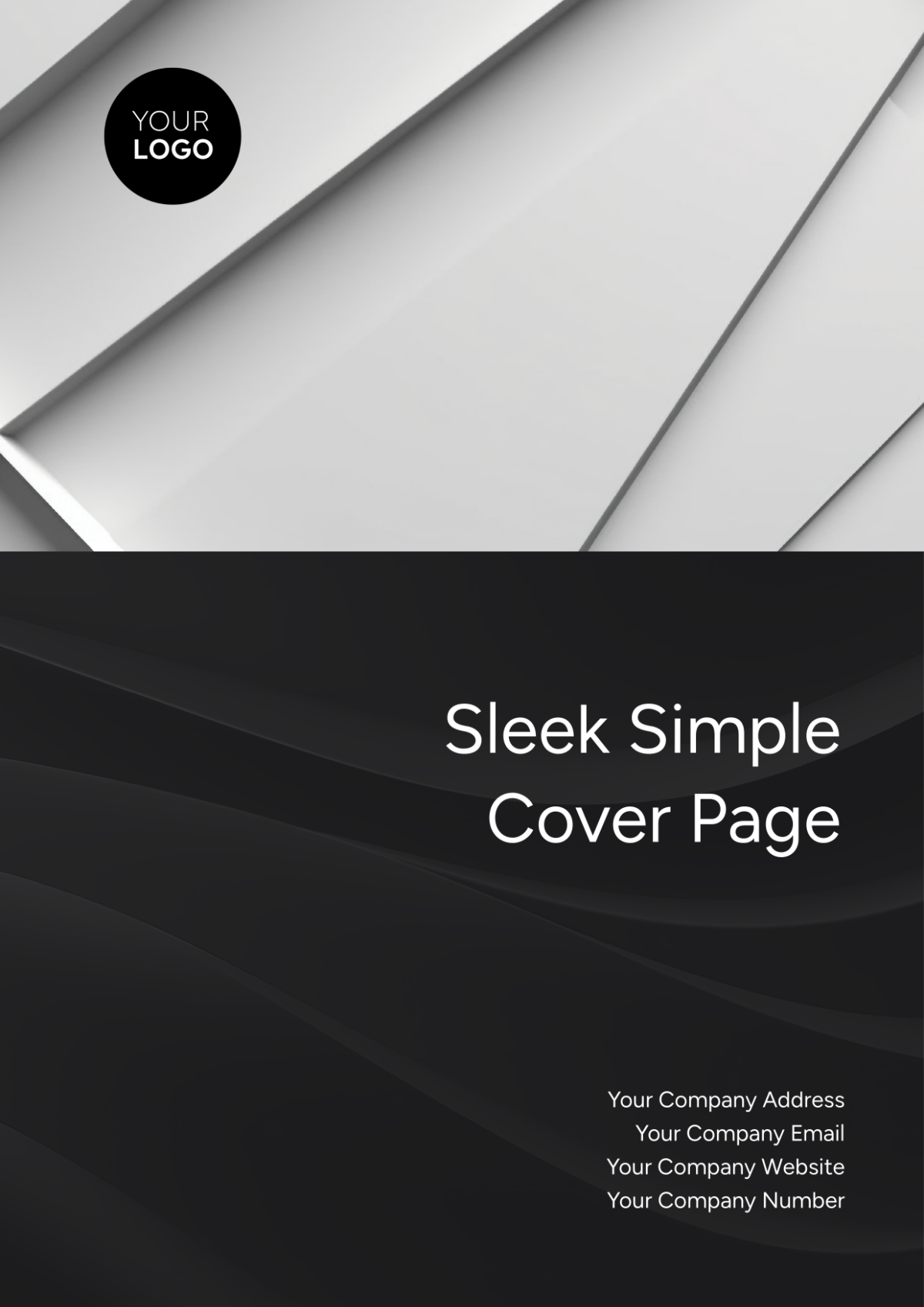 Sleek Simple Cover Page