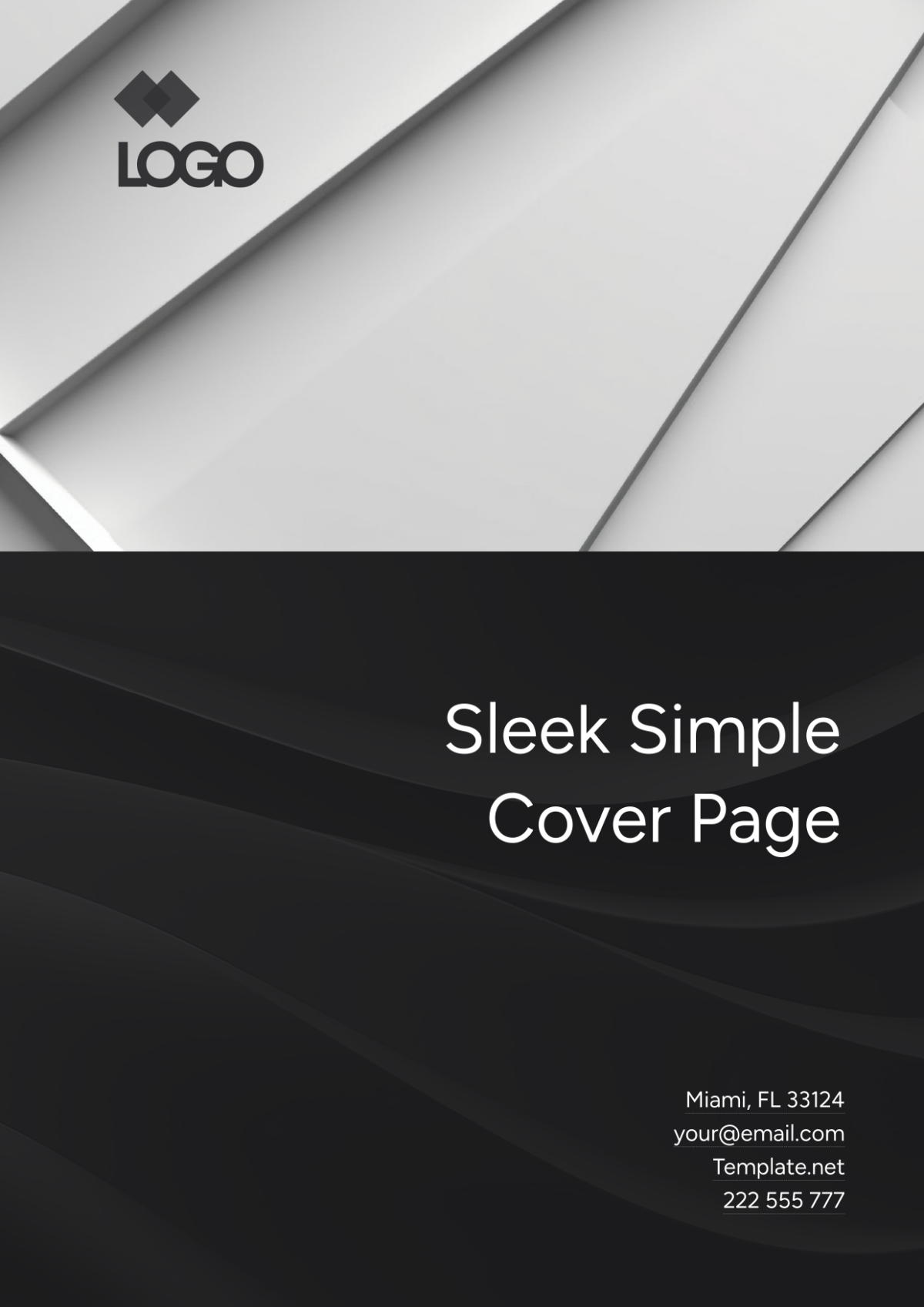 Sleek Simple Cover Page Template