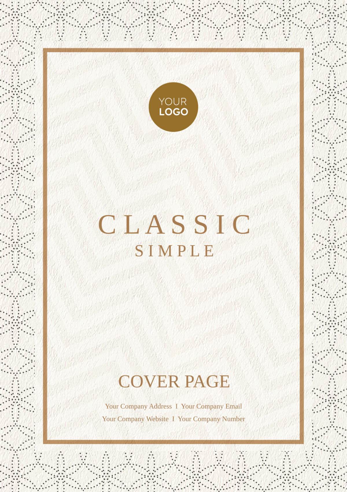 Classic Simple Cover Page