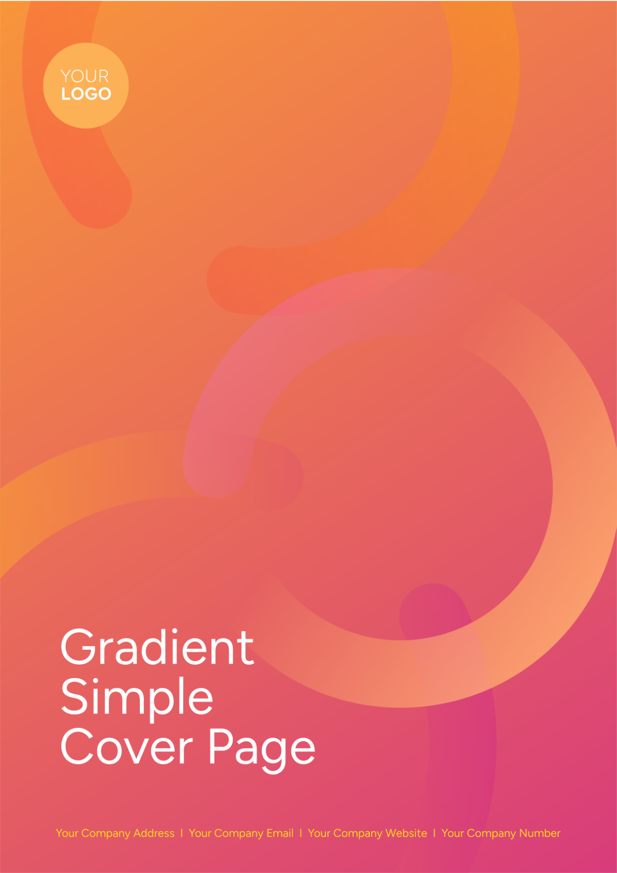 Gradient Simple Cover Page