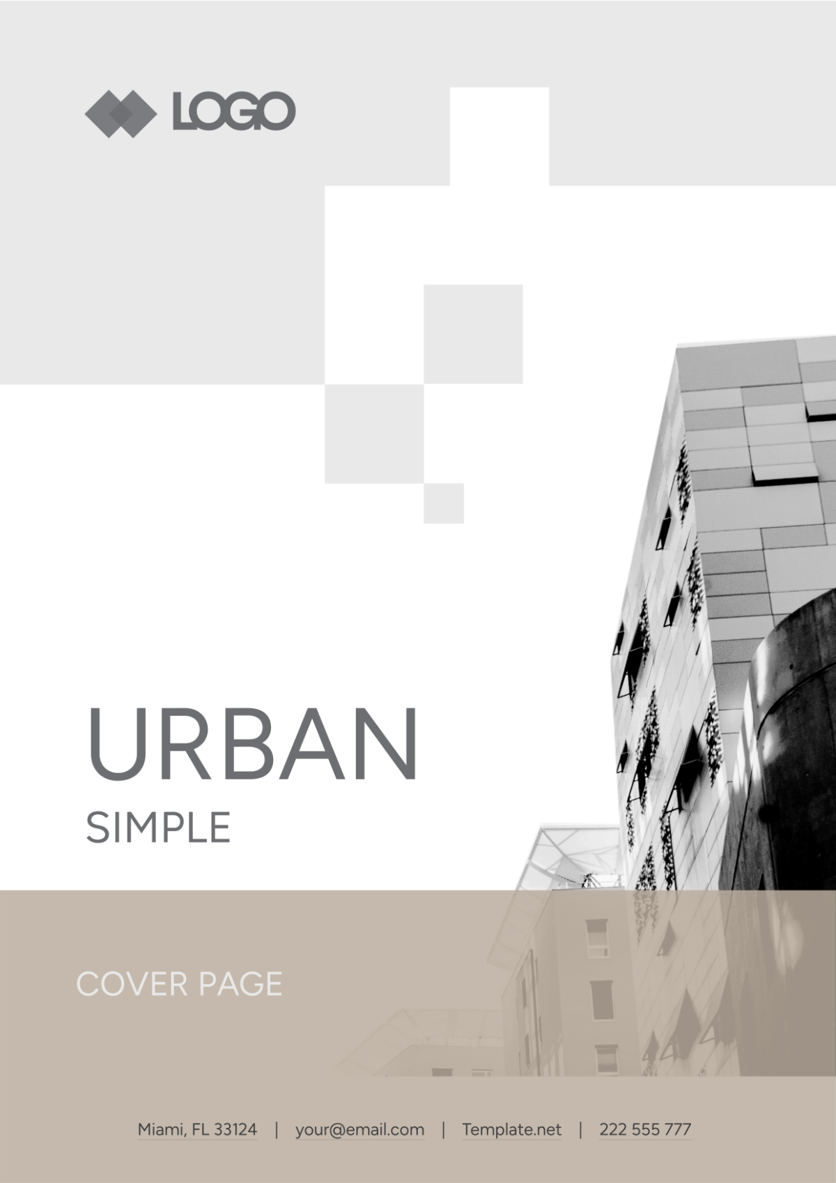 Urban Simple Cover Page Template