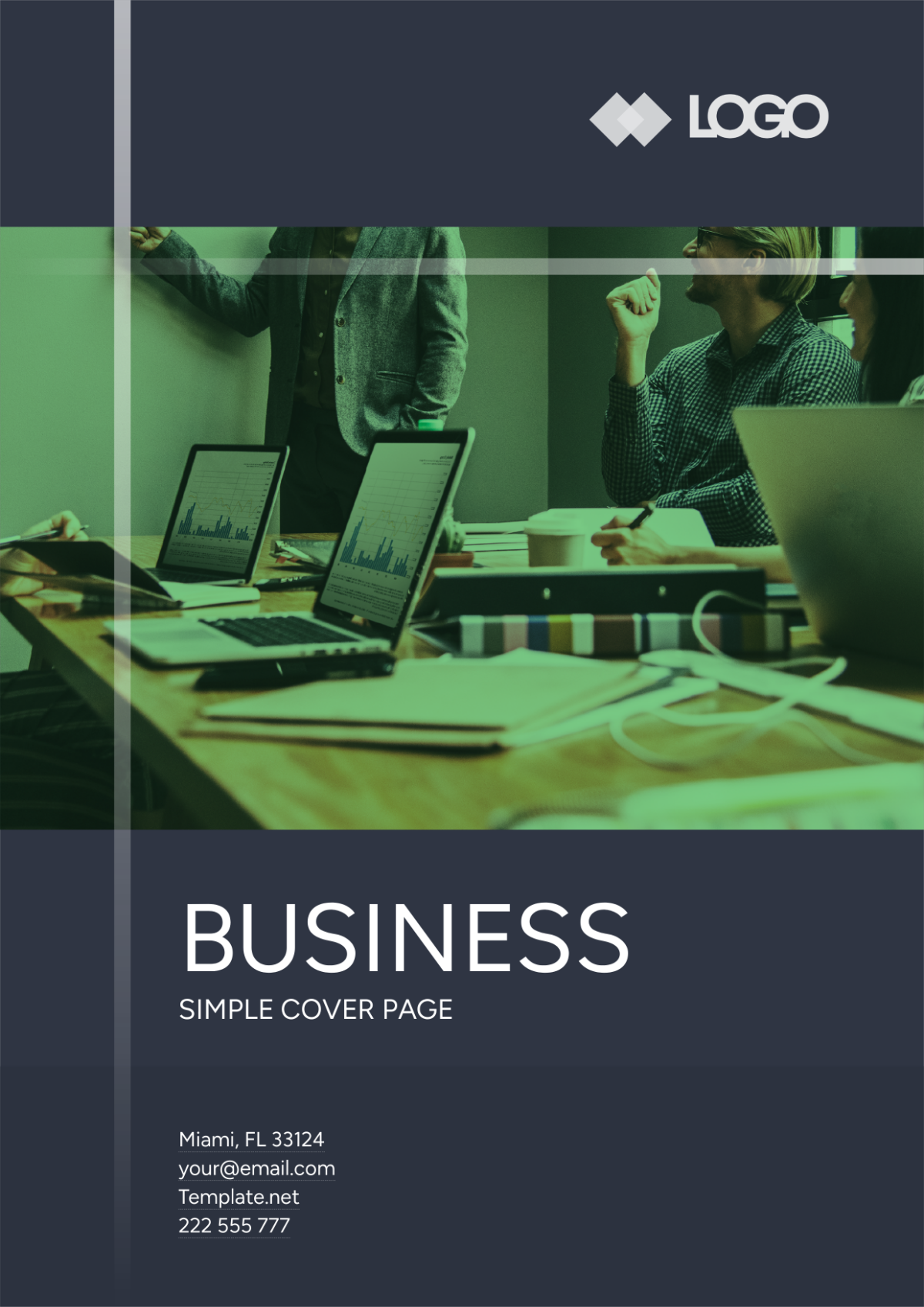 Business Simple Cover Page Template