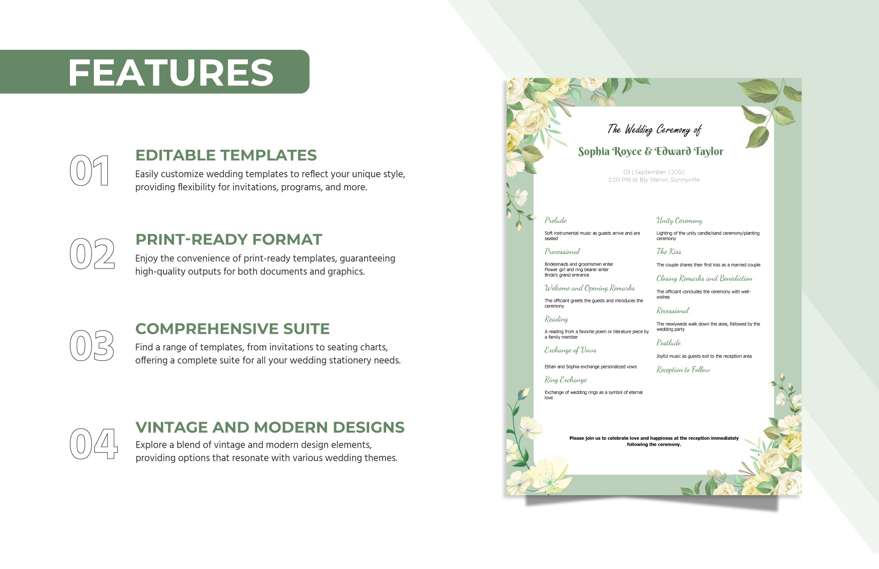 Free Wedding Ceremony Template - Download in Word | Template.net