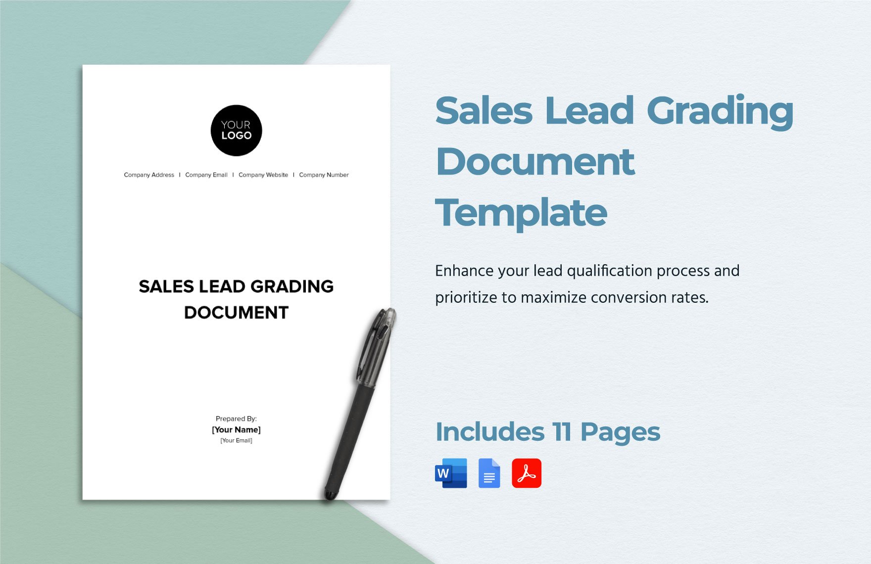 Sales Lead Grading Document Template in Word, Google Docs, PDF