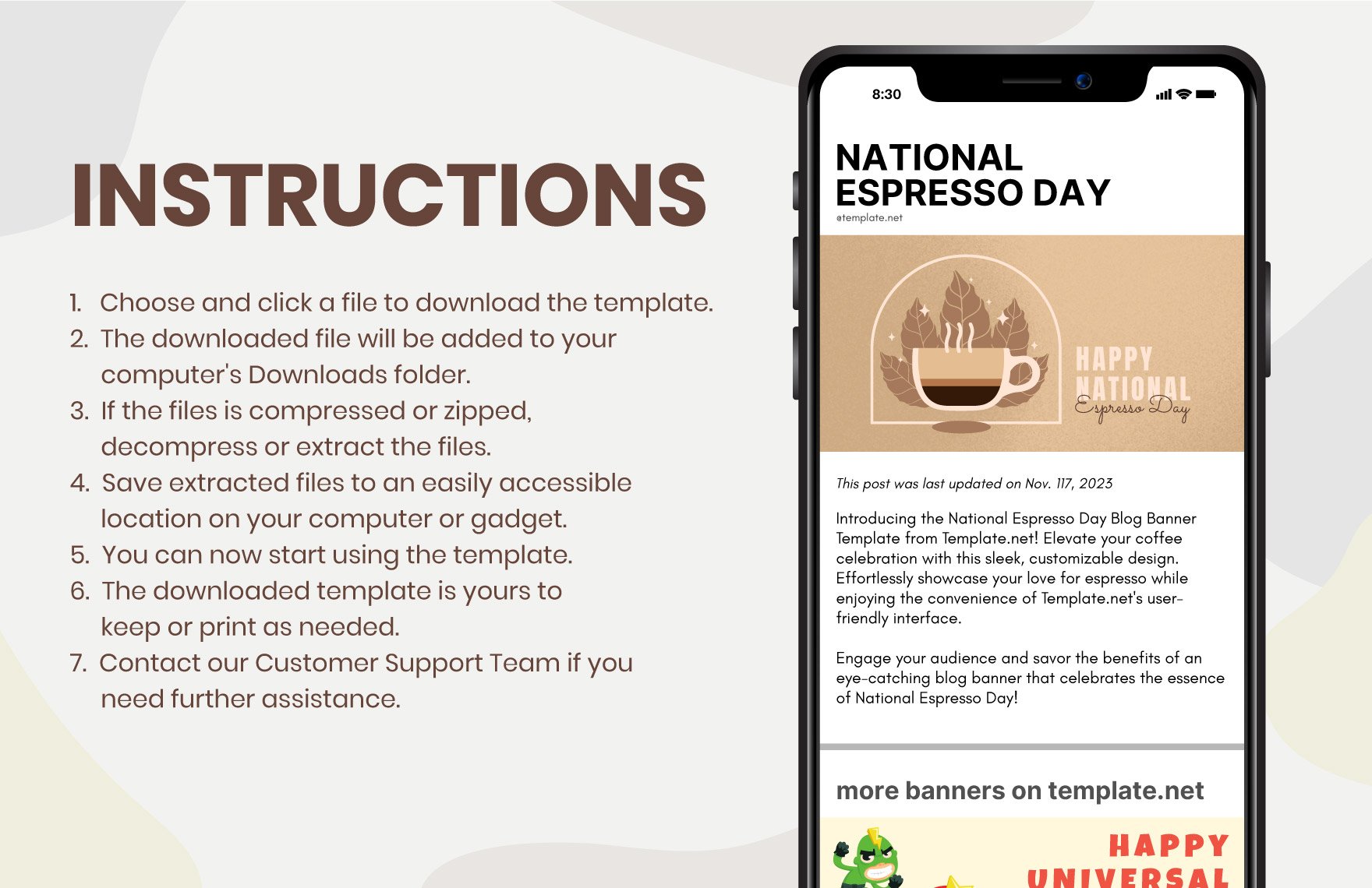 National Espresso Day Bundle Template