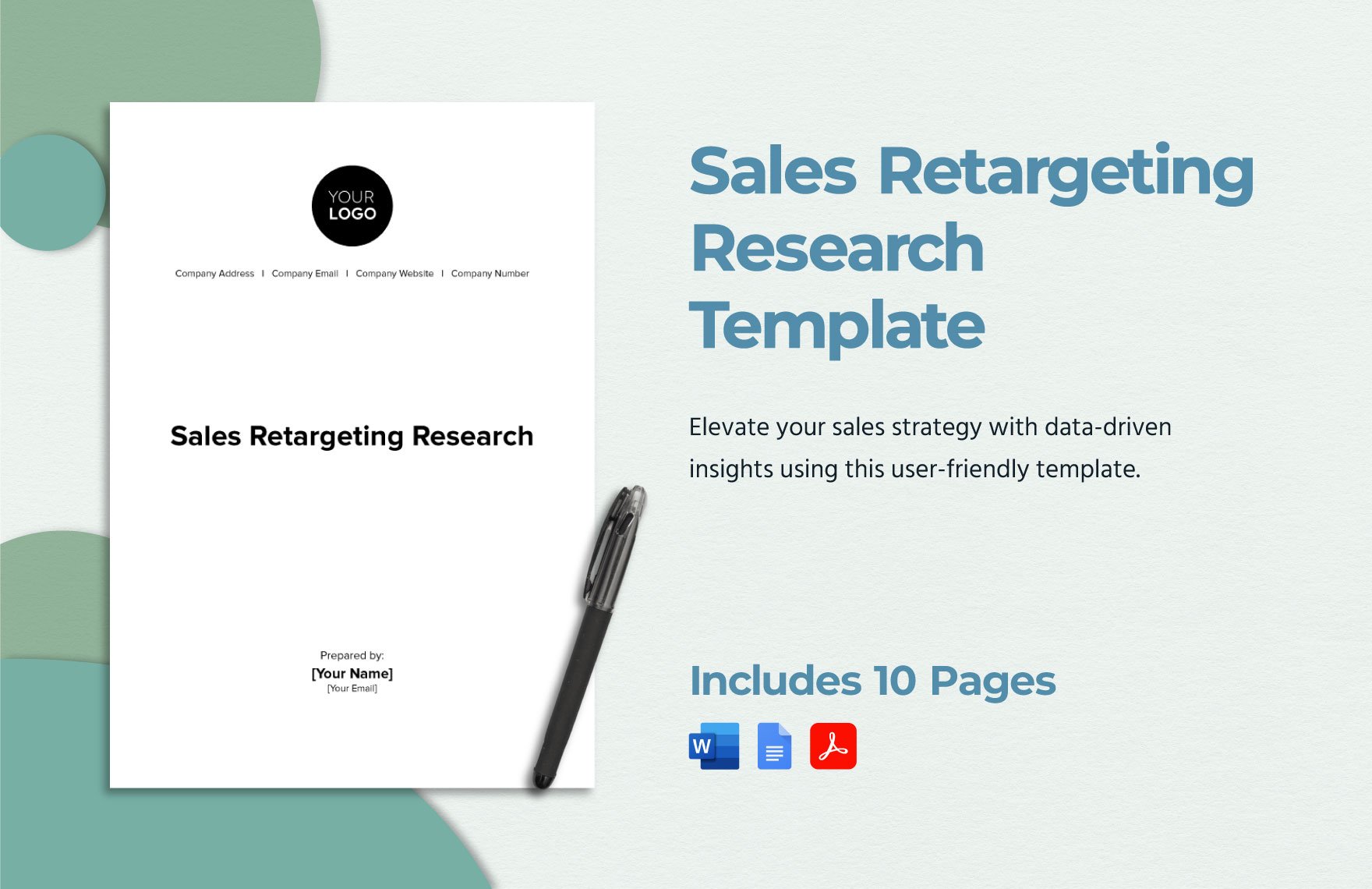 Sales Retargeting Research Template