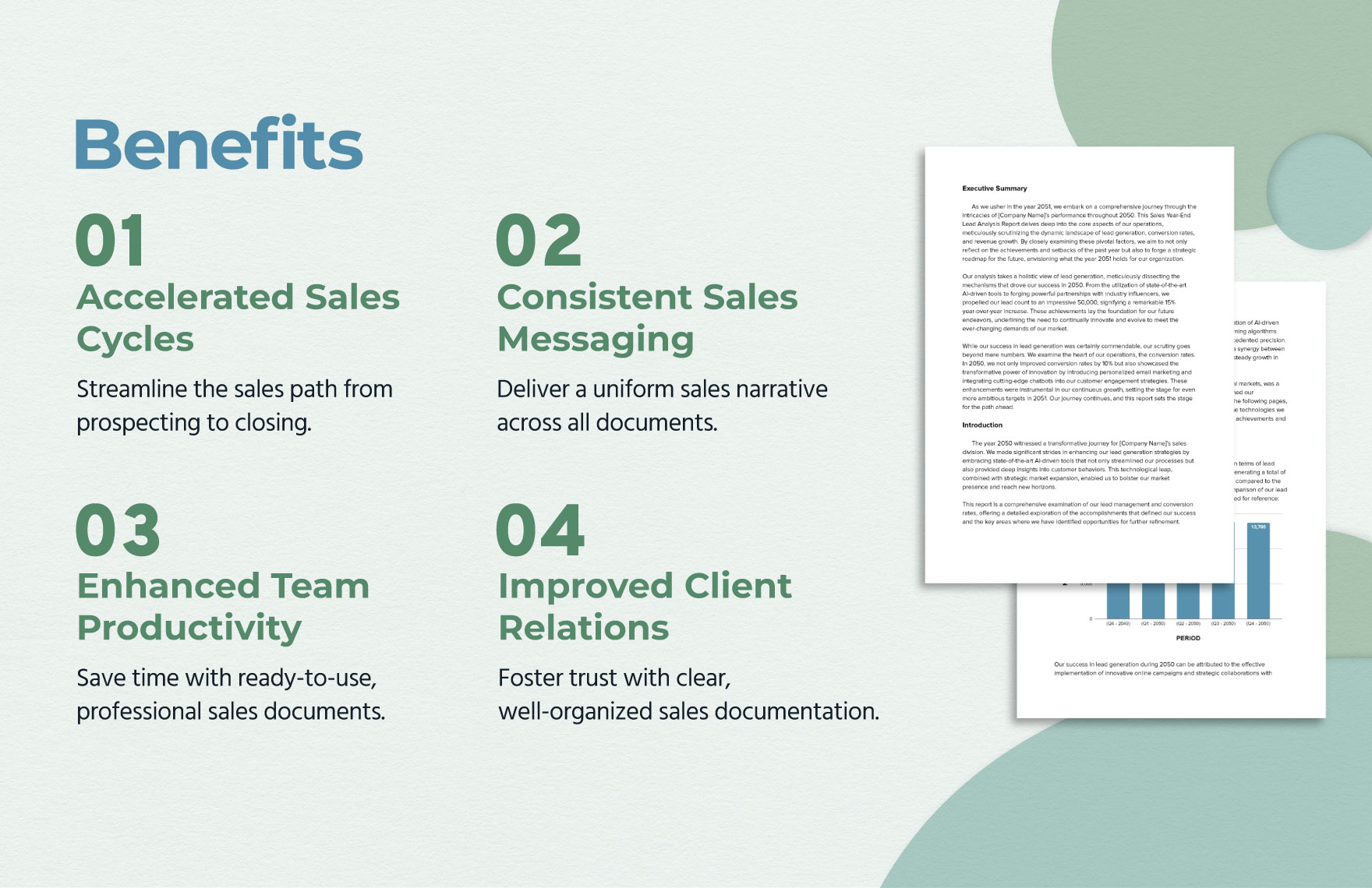 Sales Year-End Lead Analysis Report Template