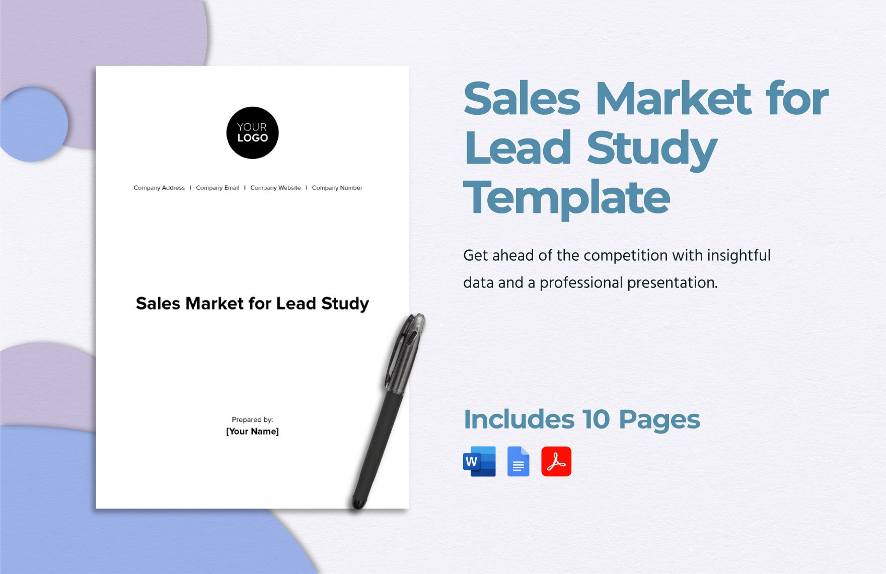 Sales Market for Lead Study Template