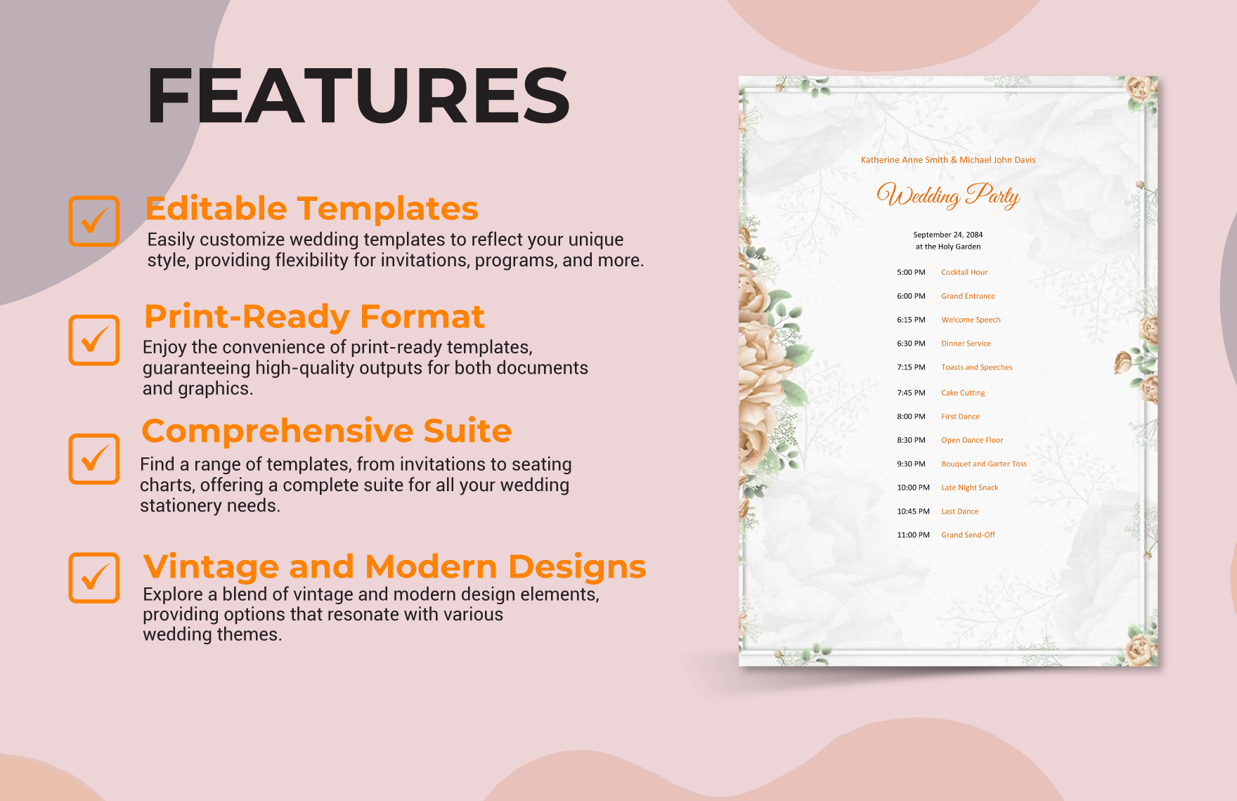 Wedding Party Template