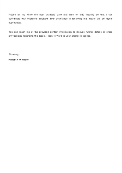 Free Letter to HR Manager Template to Edit Online