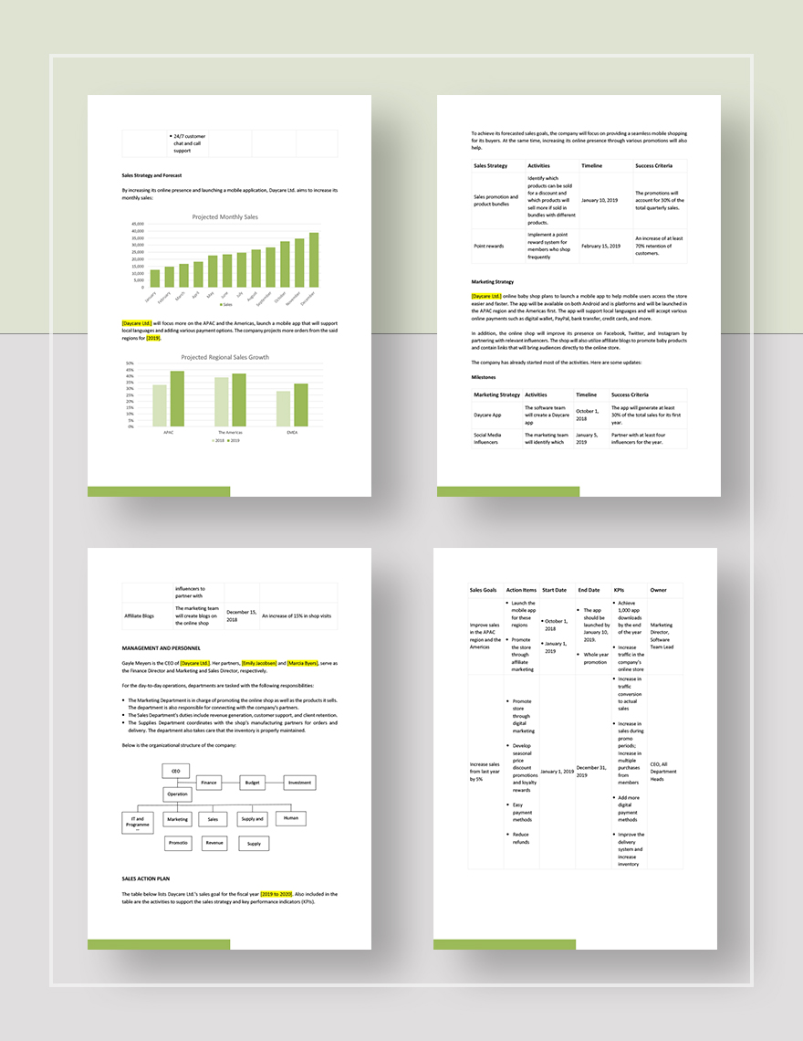Online Sales Plan Template Download in Word, Google Docs, Apple Pages
