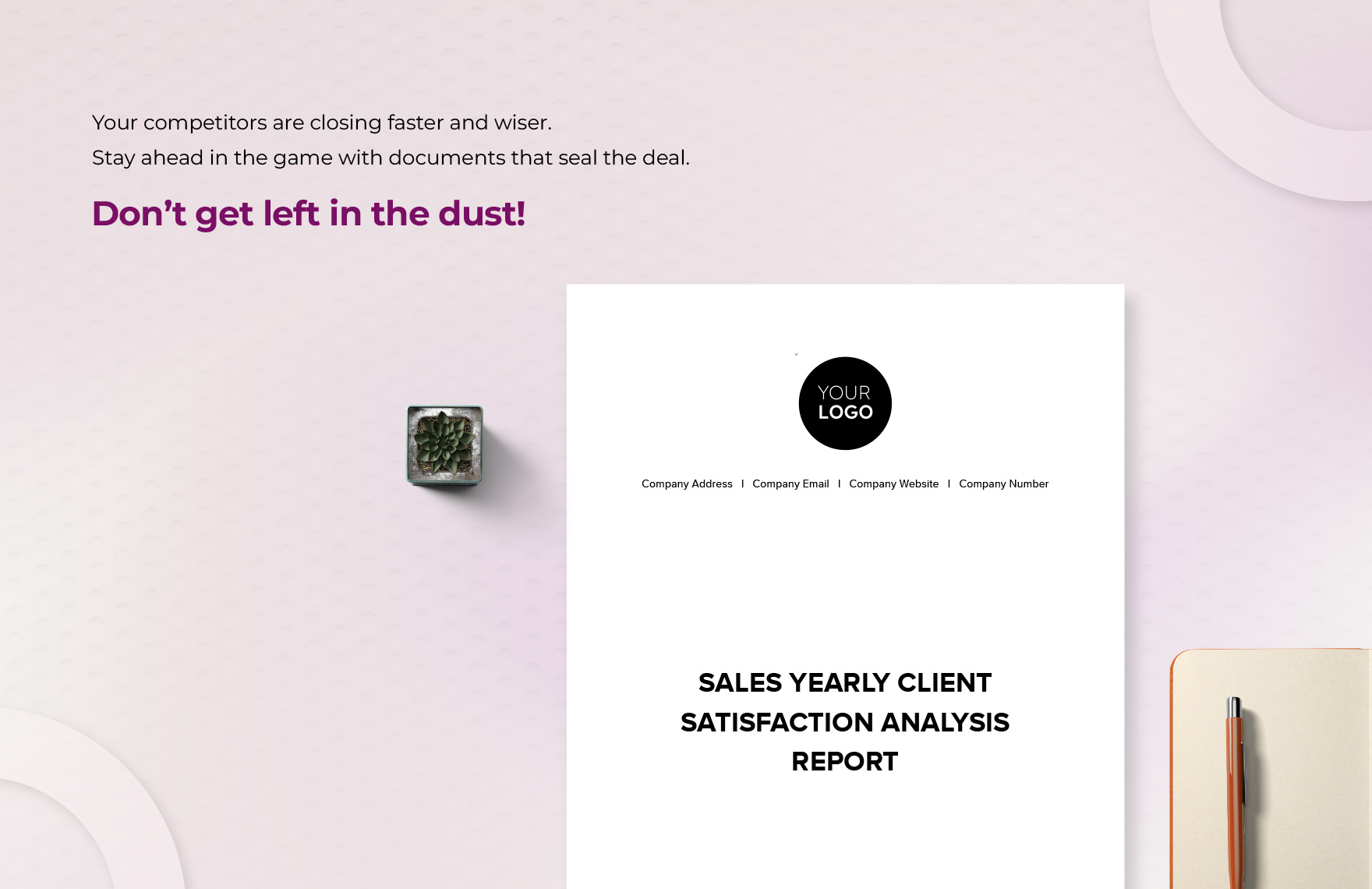 Sales Yearly Client Satisfaction Analysis Report Template