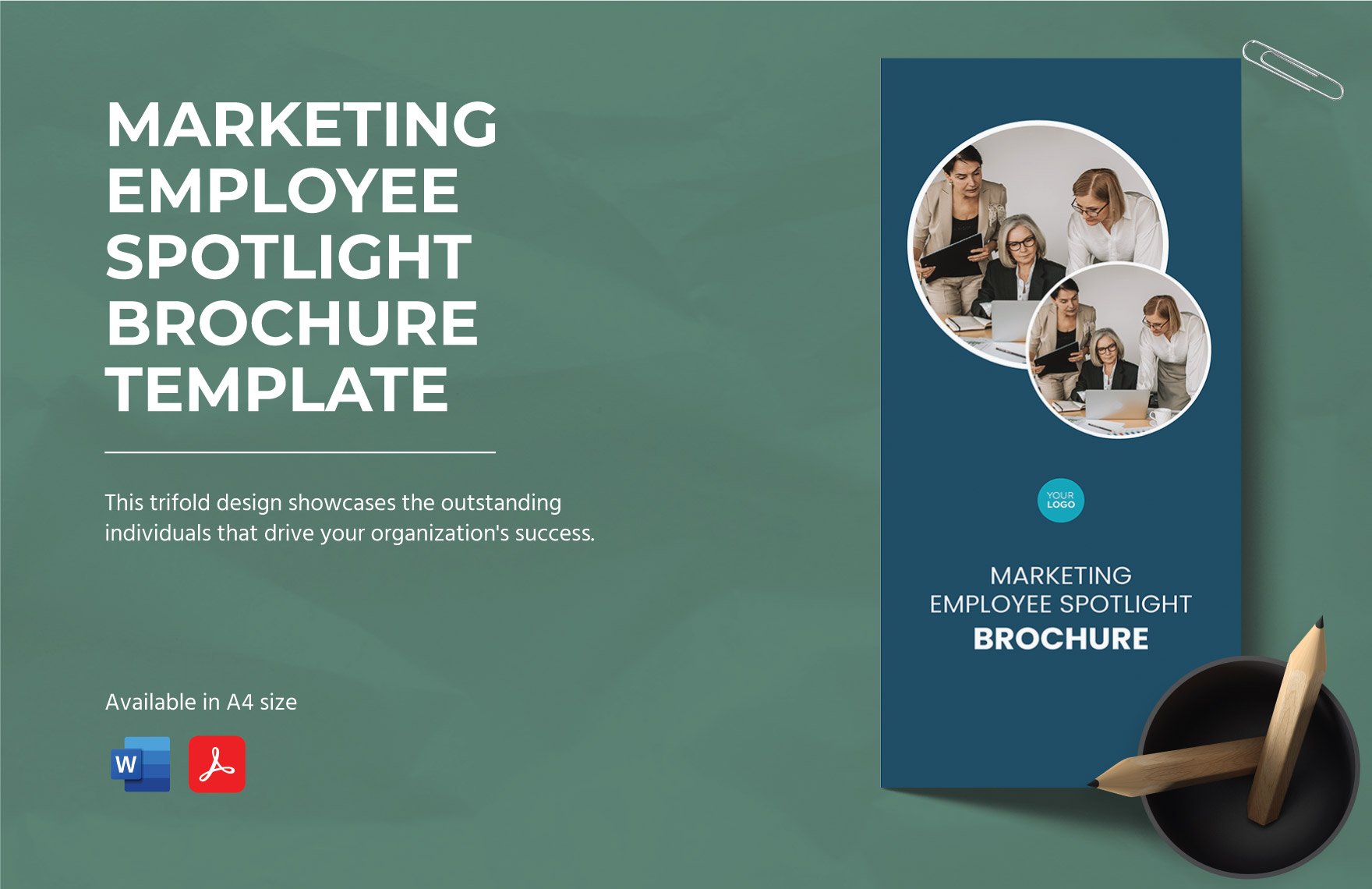 Marketing Employee Spotlight Brochure Template