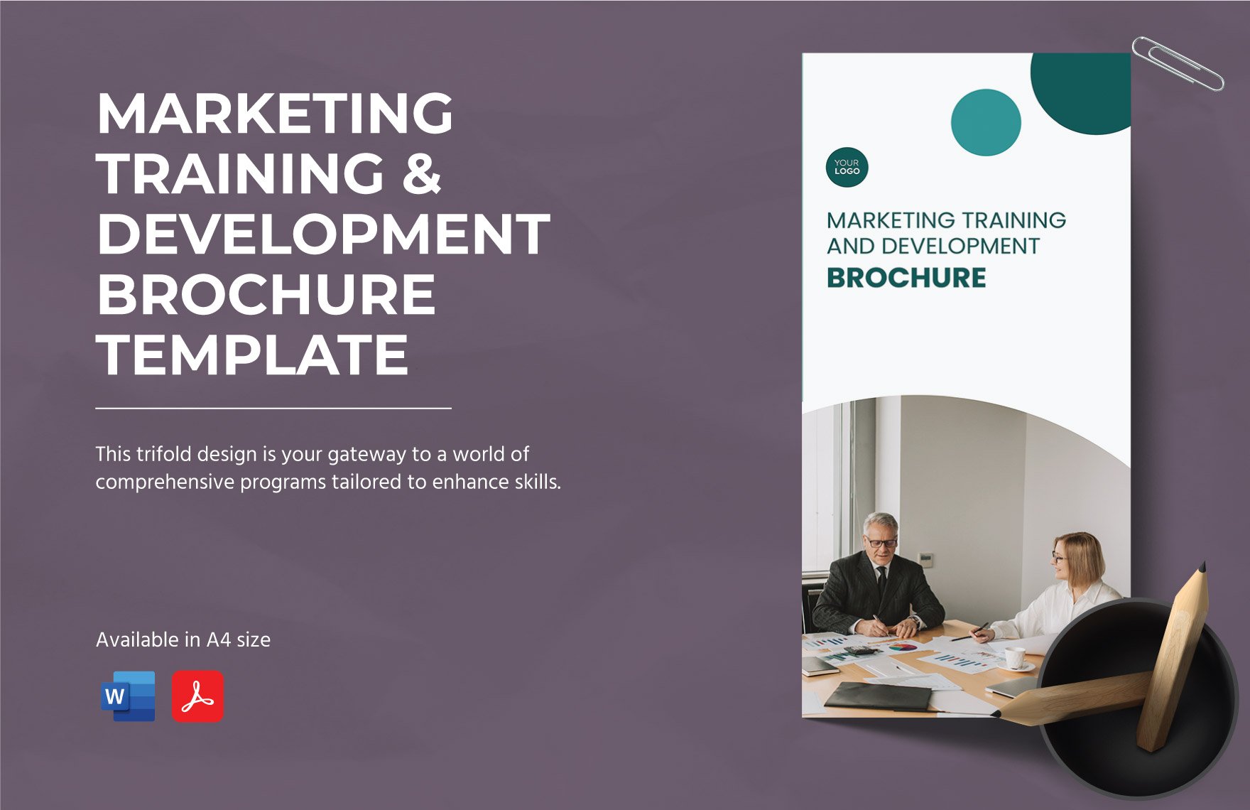 Marketing Training & Development Brochure Template
