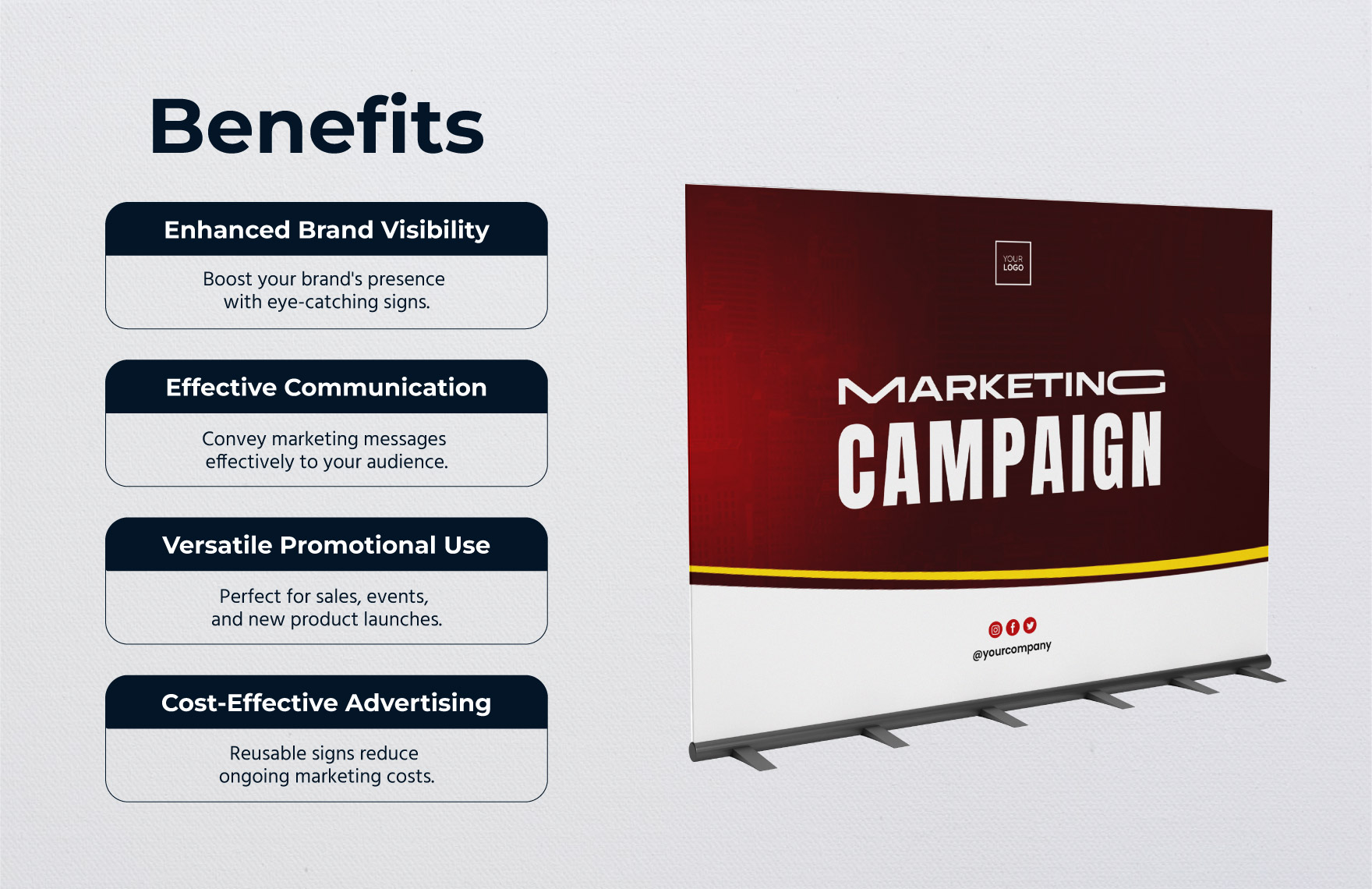 Marketing Campaign Sign Template