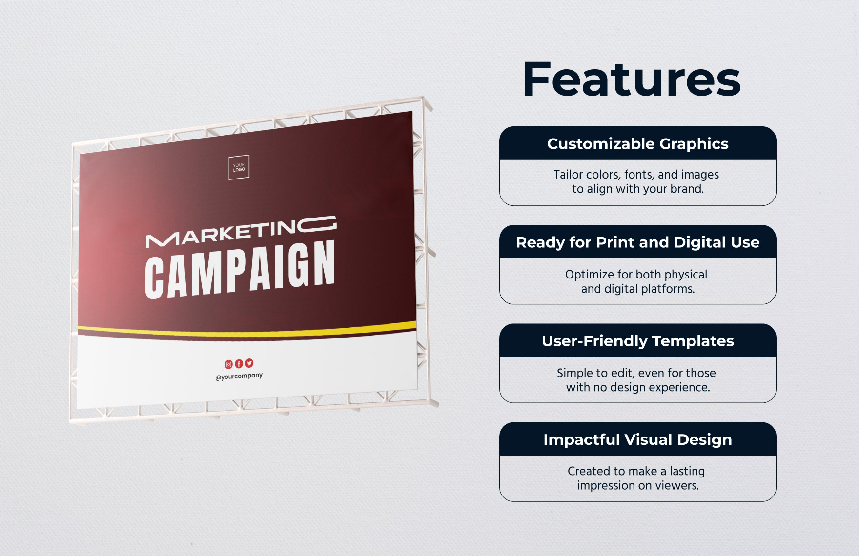Marketing Campaign Sign Template