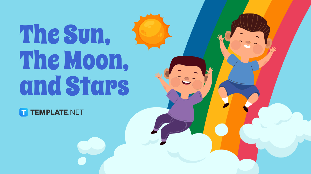 The Sun, The Moon, and Stars Template
