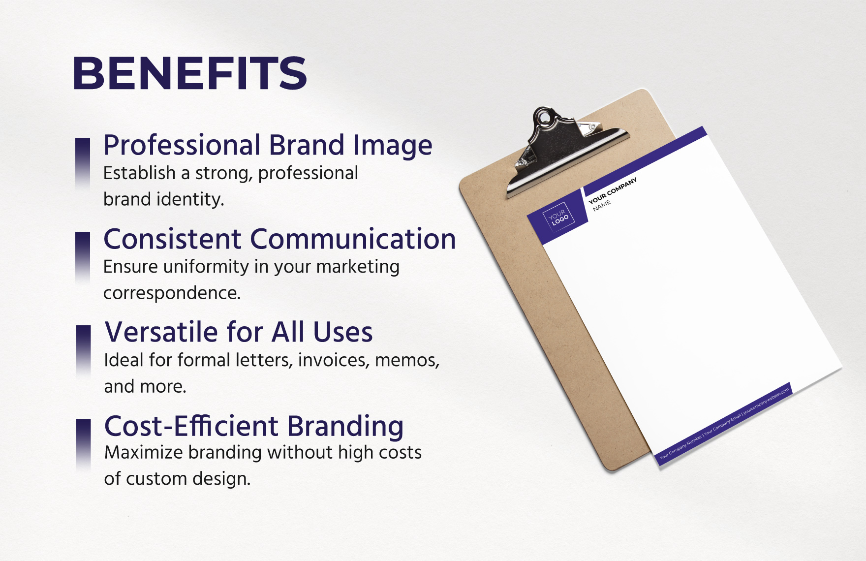 Marketing Branding & Identity Consultancy Letterhead Template