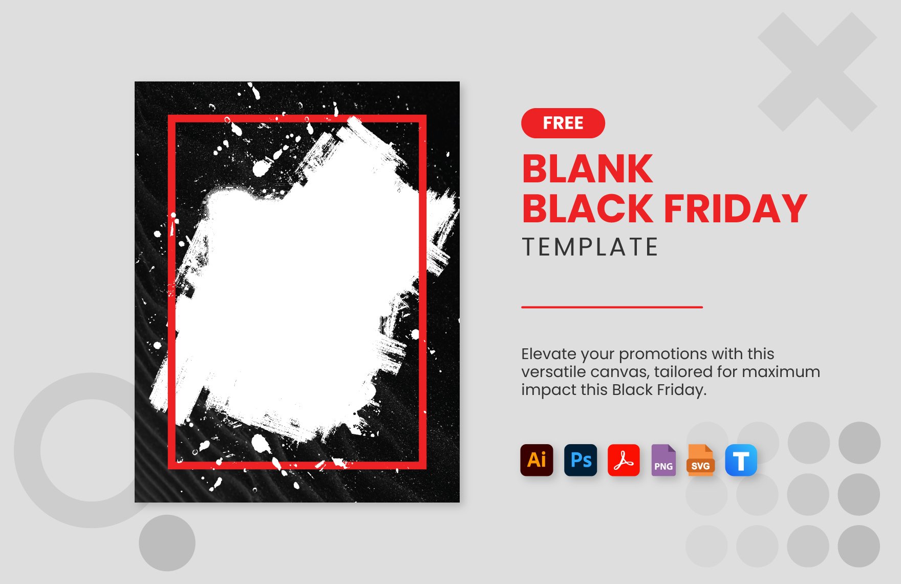 Blank Black Friday Template