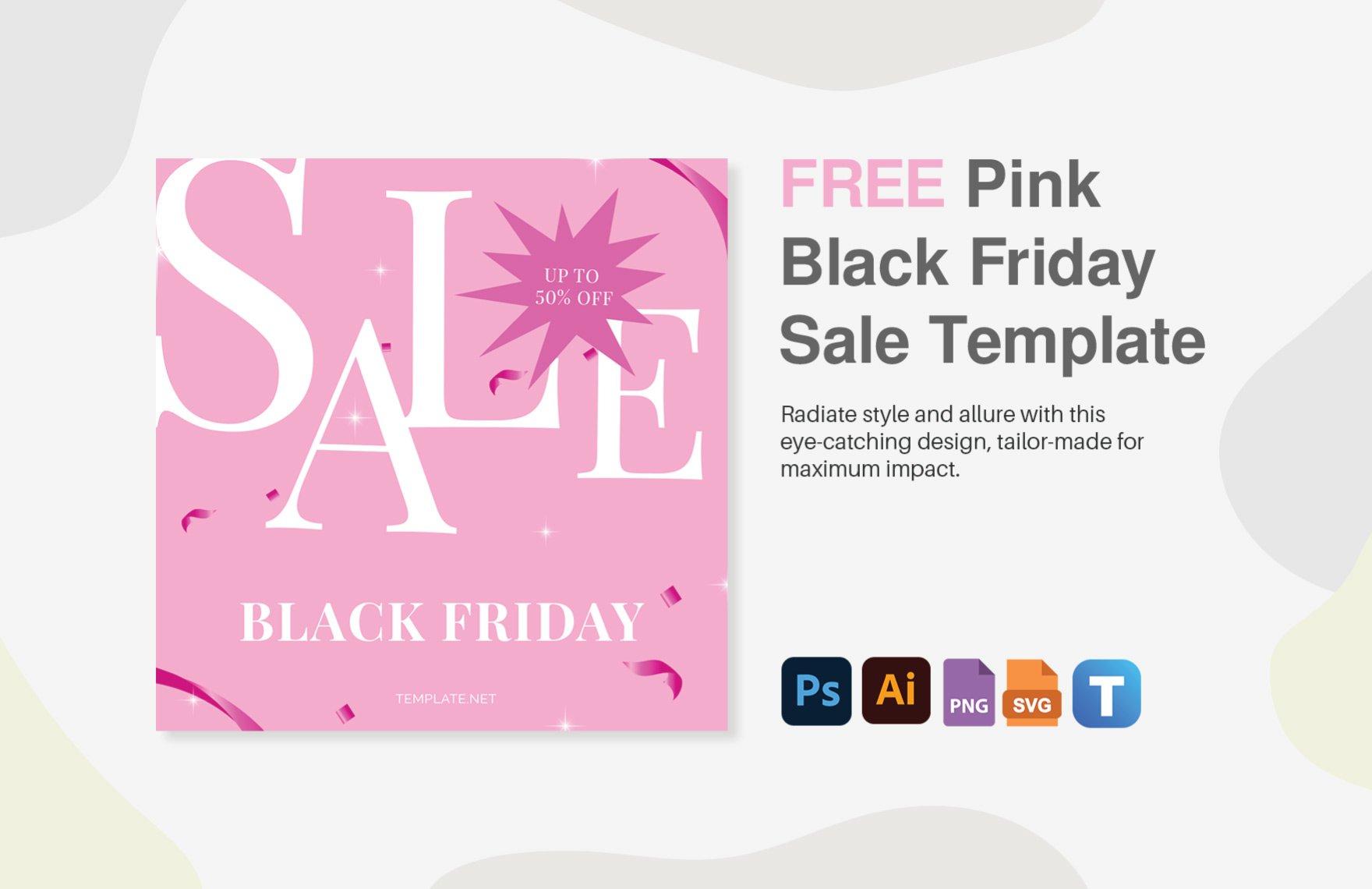 Pink Black Friday Sale Template