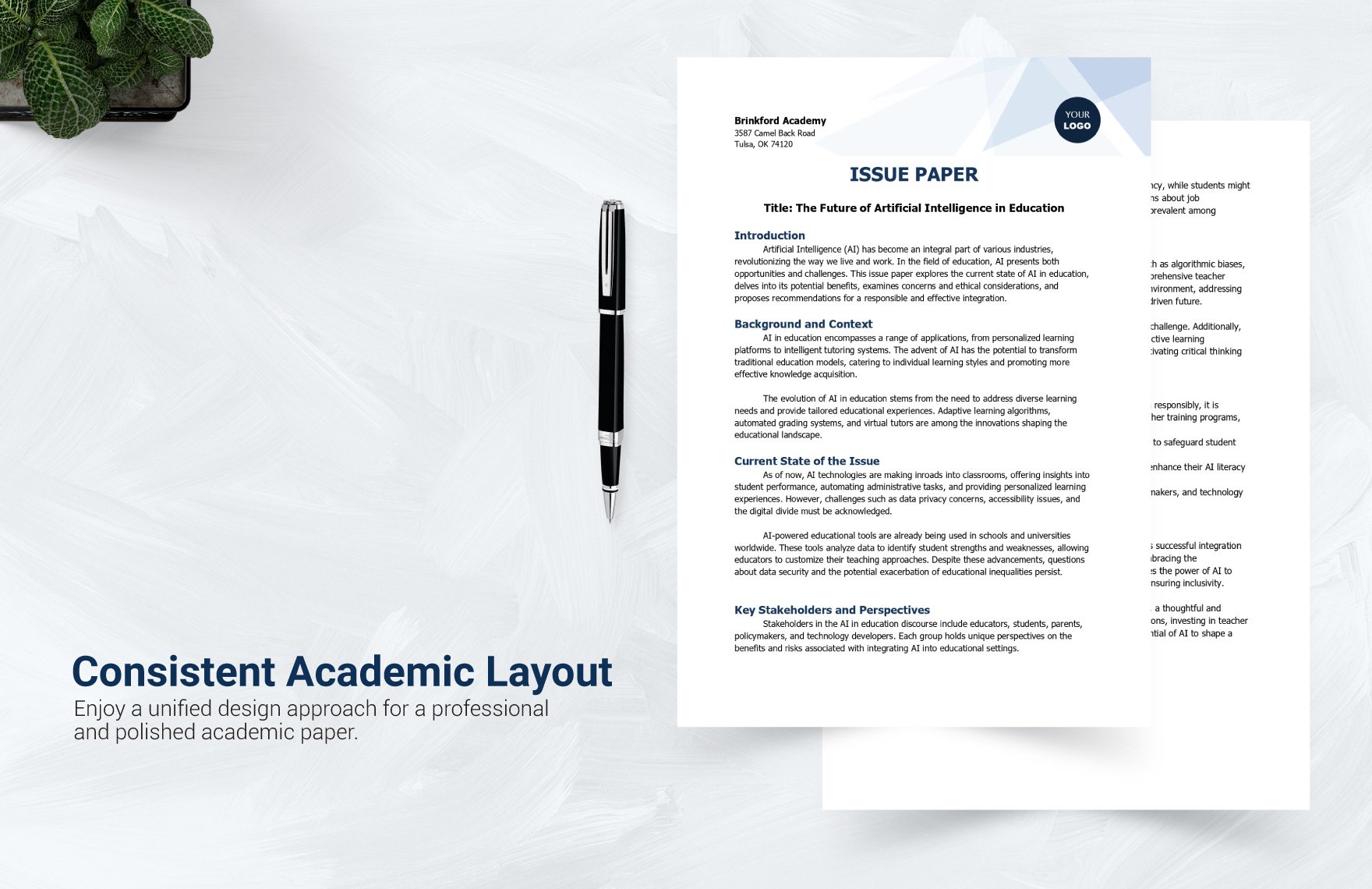 Issue Paper Template