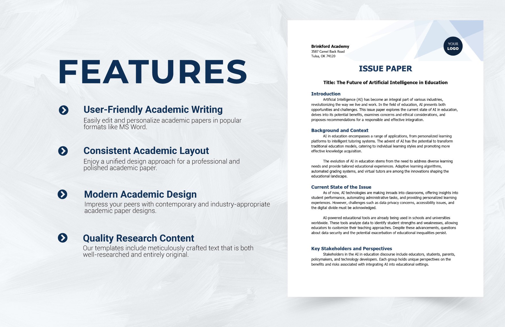 Issue Paper Template