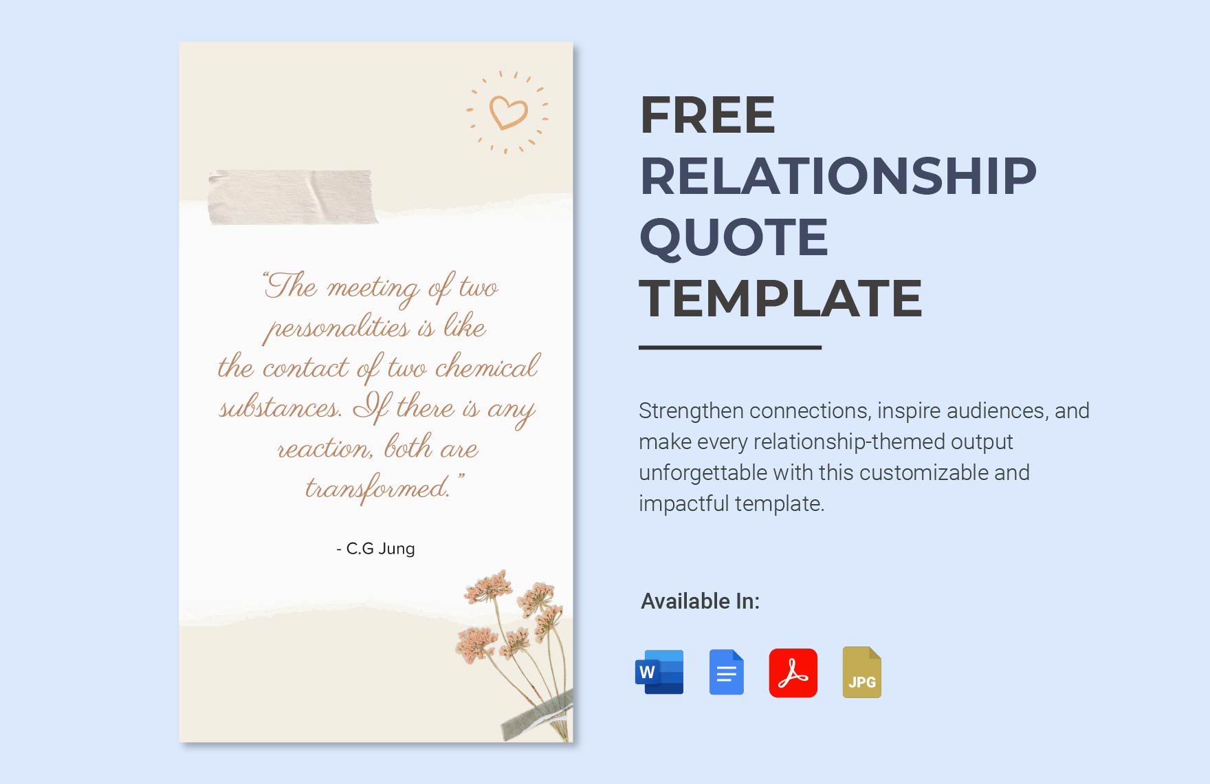 Free Relationship Quote Template in Word, Google Docs, PDF, JPG