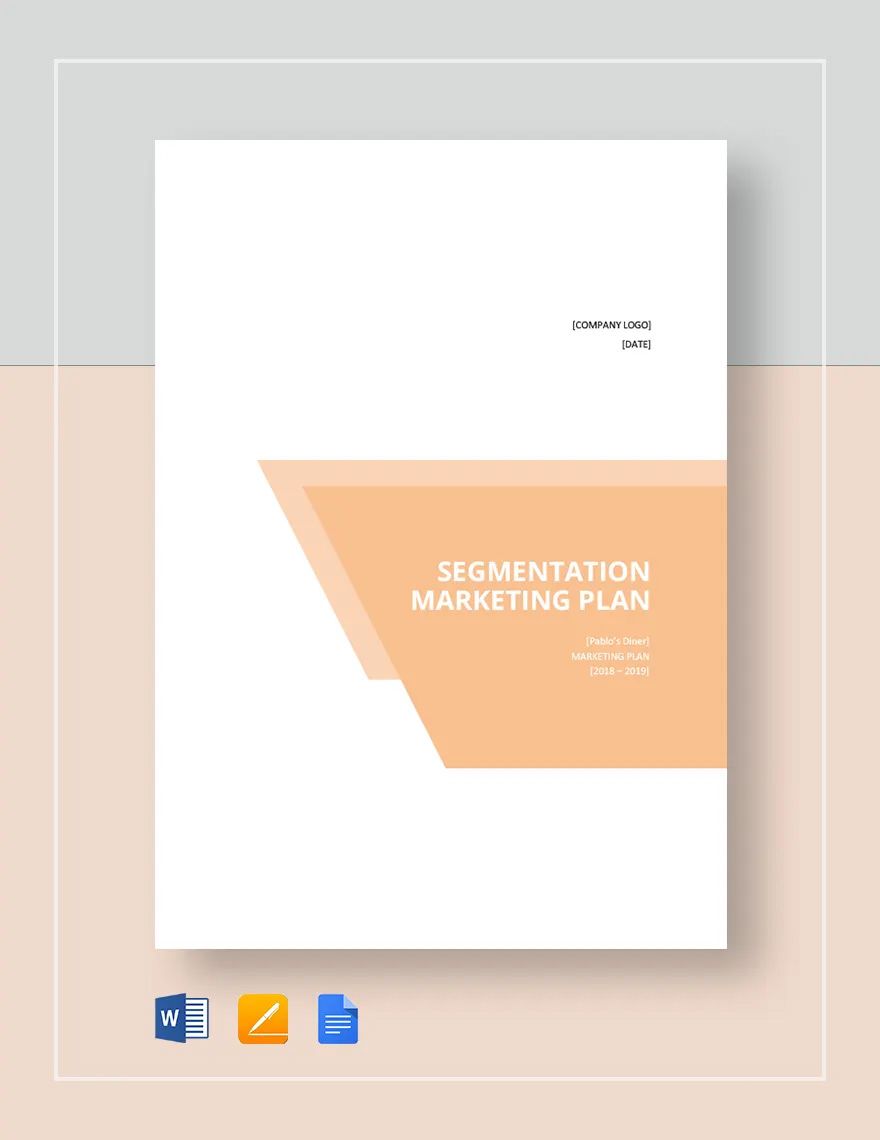 Segmentation Marketing Plan Template in Word, Google Docs, Apple Pages