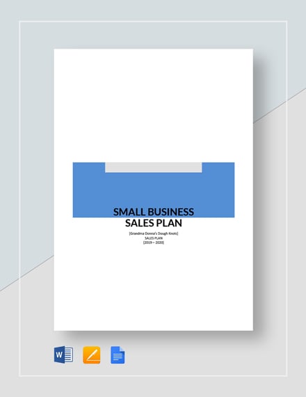 small business sales plan