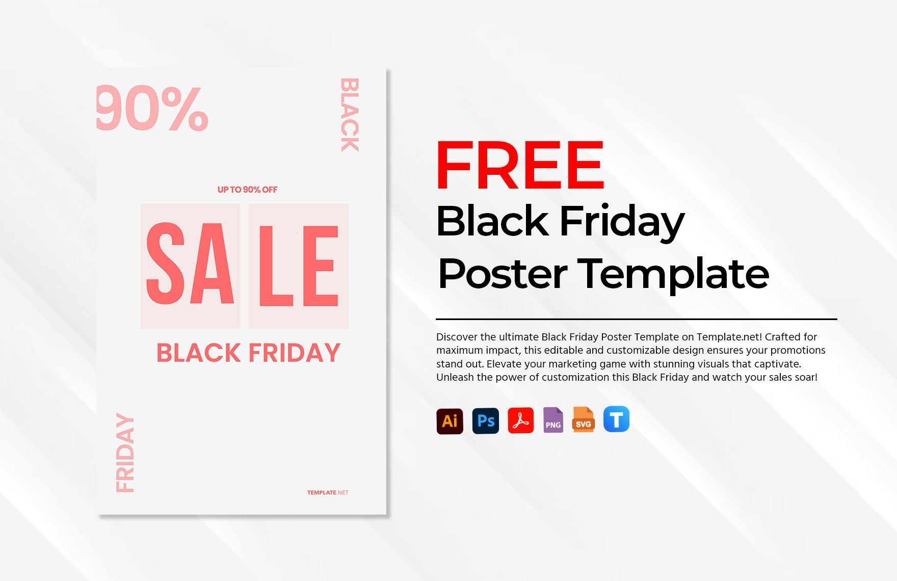 Free Black Friday Poster Template in PDF, Illustrator, PSD, SVG, PNG
