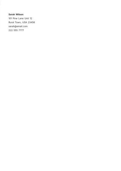 Free Restaurant Job Application Letter  Template to Edit Online