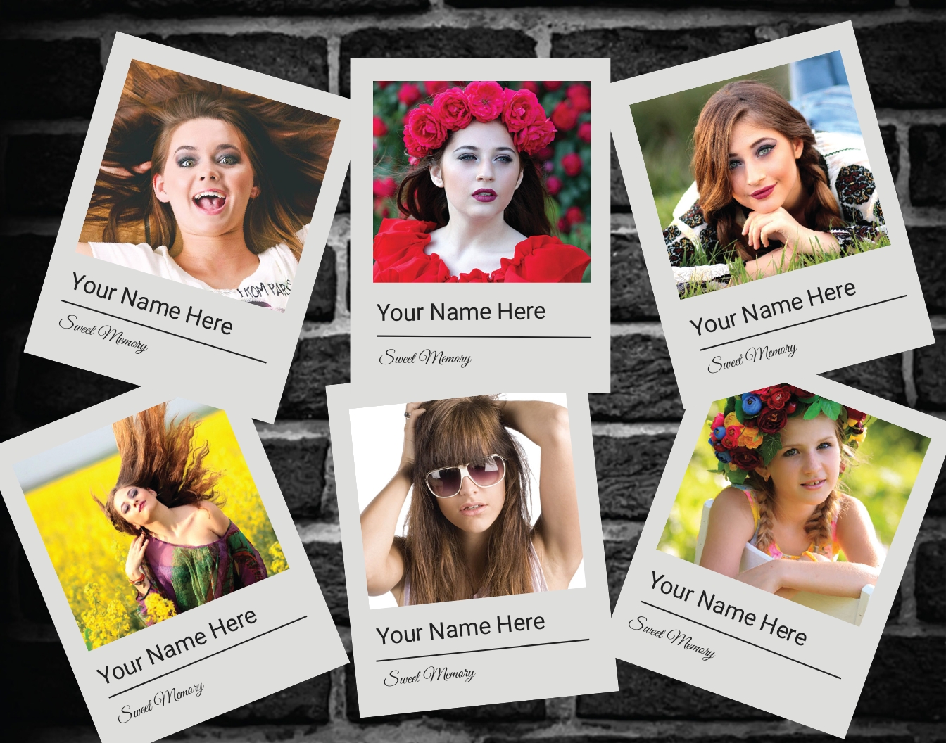 Gift Photo Frame Template Word, PSD