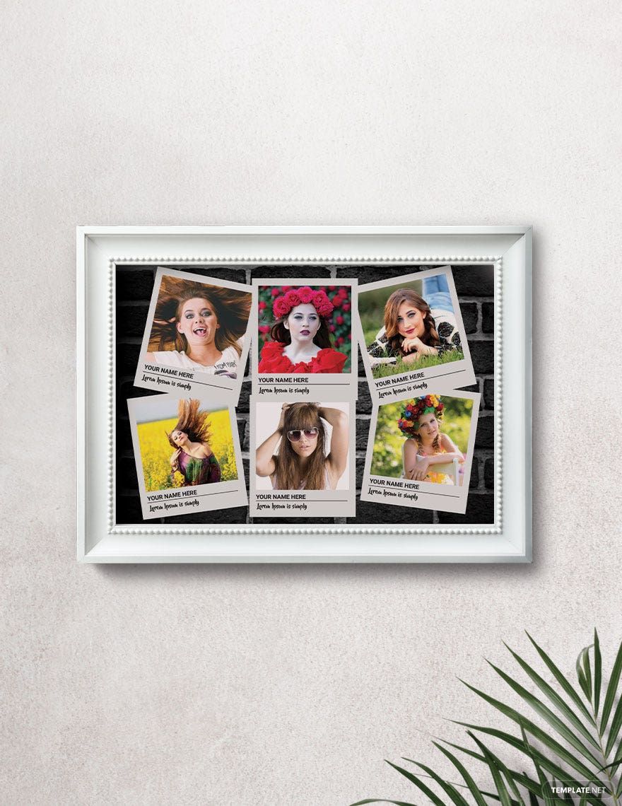 Friends Photo Frame Template Word, PSD