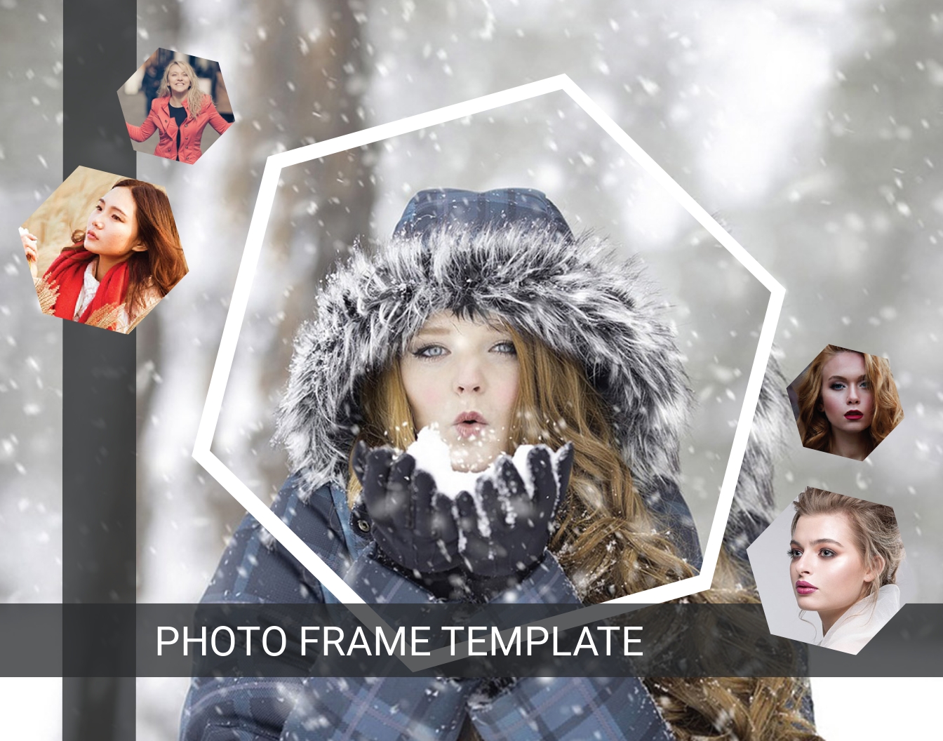 Gift Photo Frame Template Word, PSD