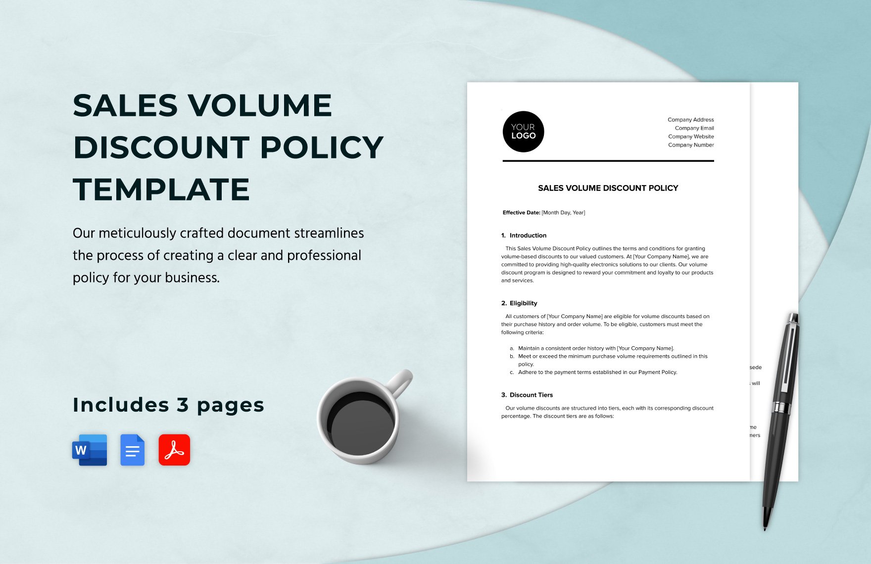 Sales Volume Discount Policy Template