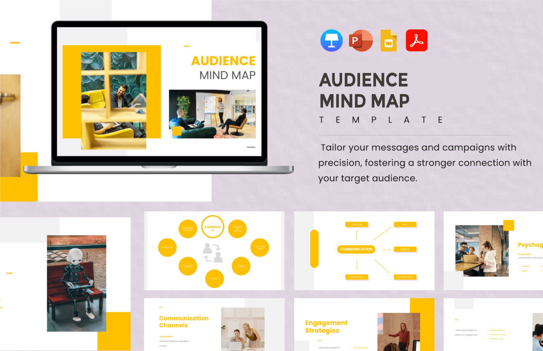 Free Audience Mind Map Template in PDF, PowerPoint, Google Slides, Apple Keynote