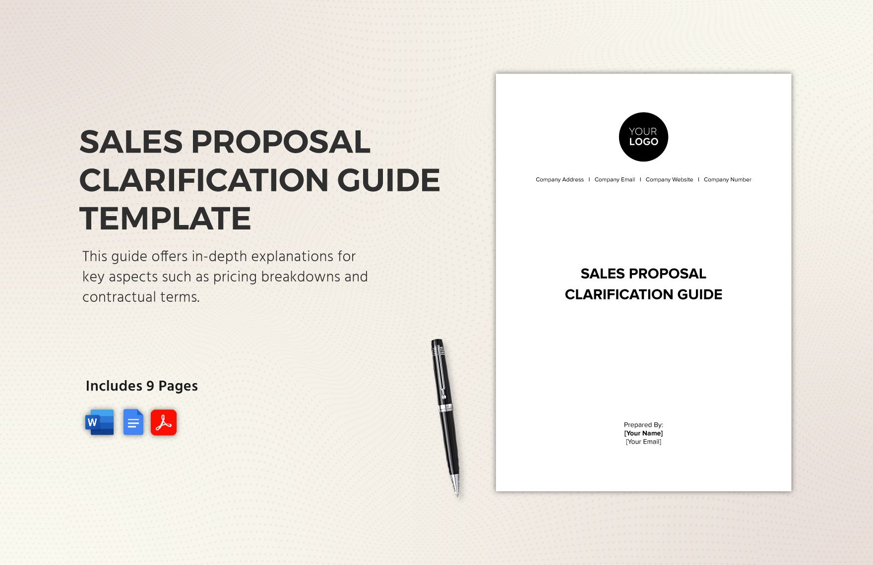 Sales Proposal Clarification Guide Template