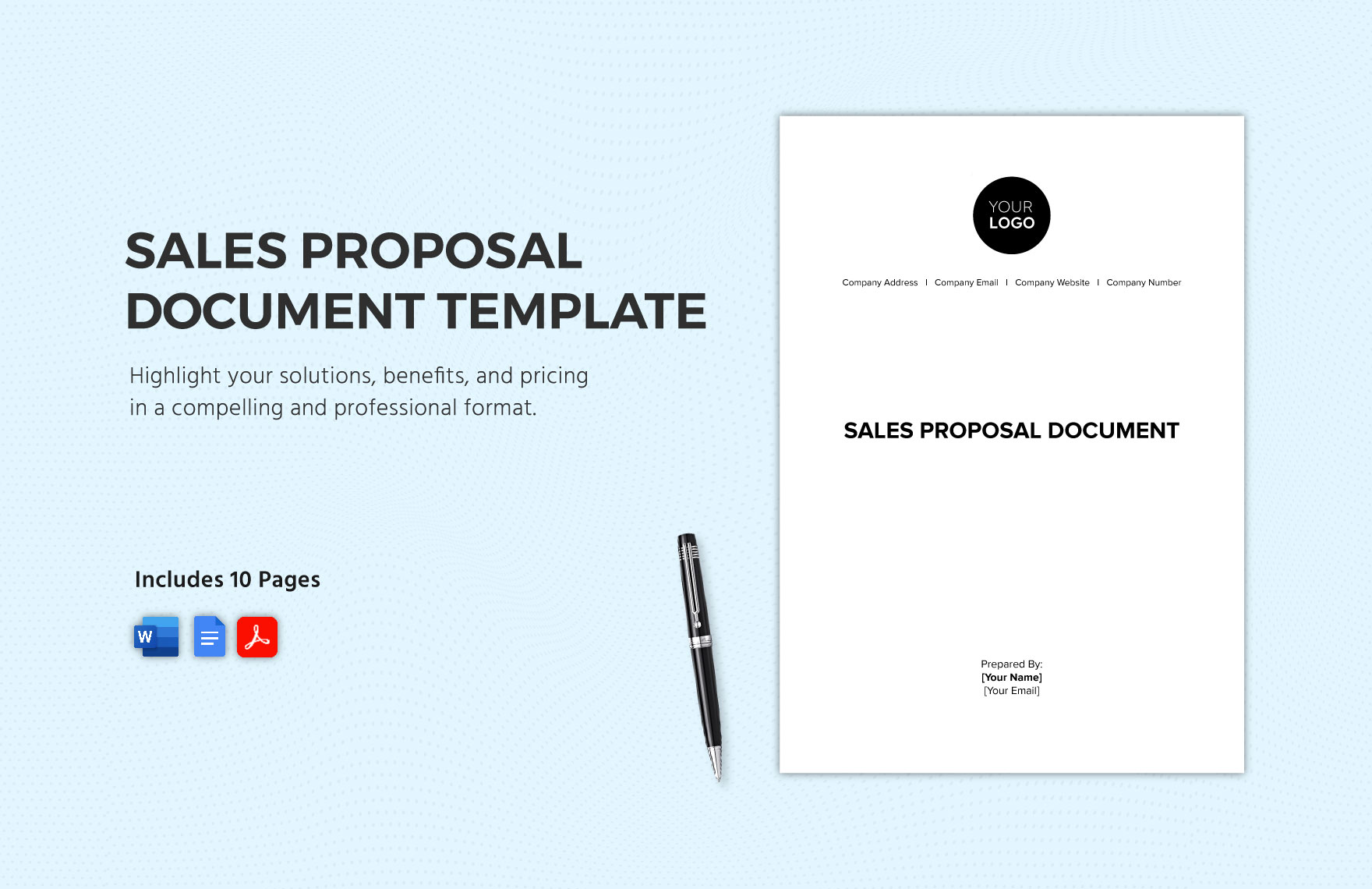 Sales Proposal Document Template