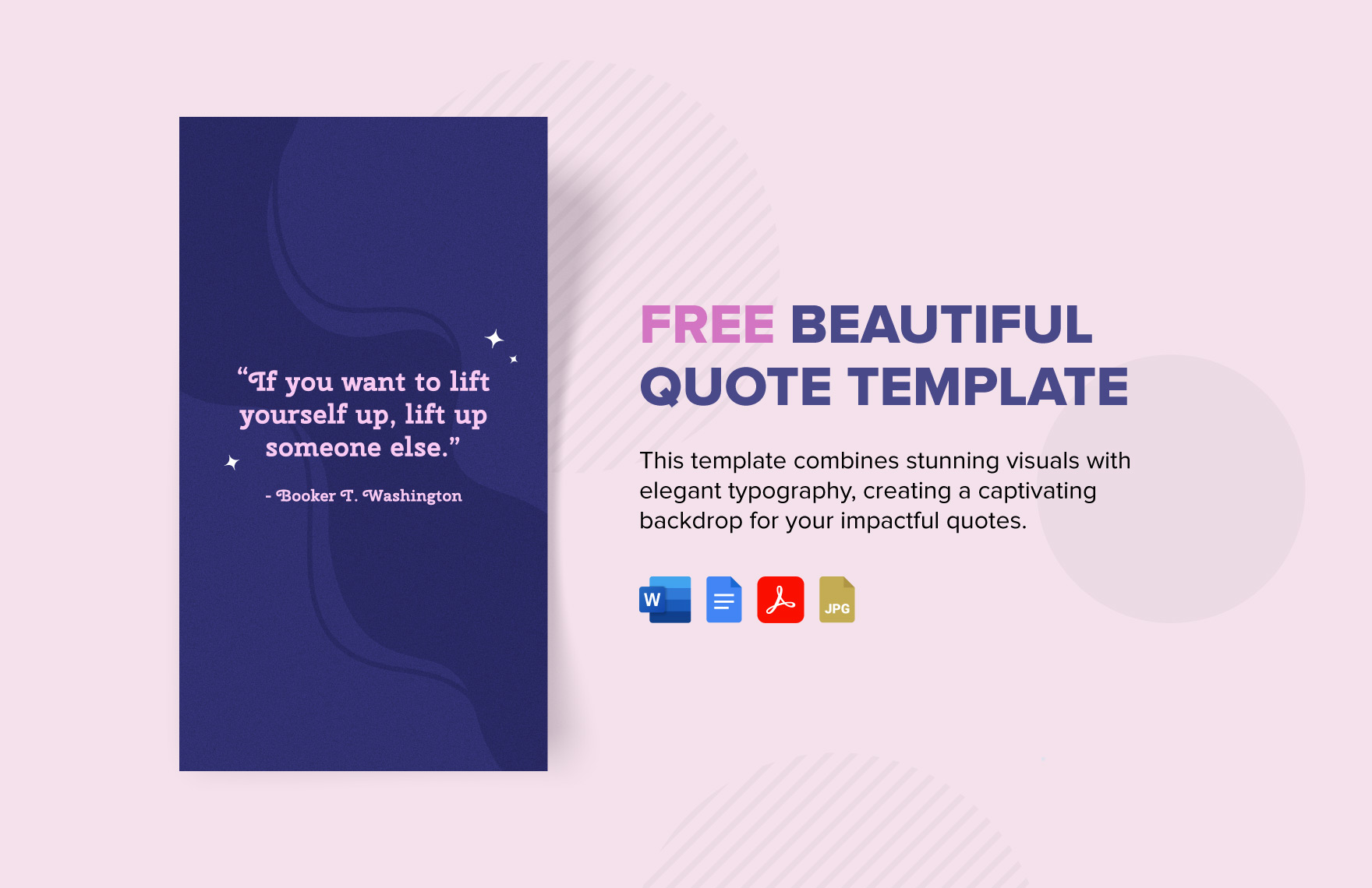 Free Beautiful Quote Template in Word, Google Docs, PDF, JPG