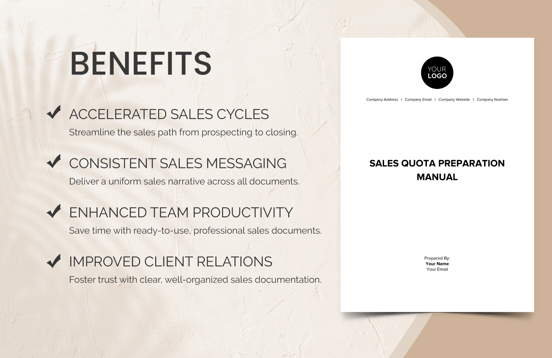 Sales Quote Preparation Manual Template