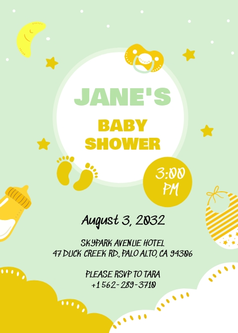 79+ FREE Baby Invitation Templates [Customize &amp; Download] | Template.net