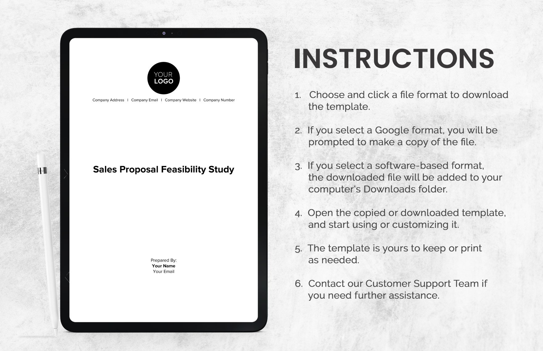 Sales Proposal Feasibility Study Template