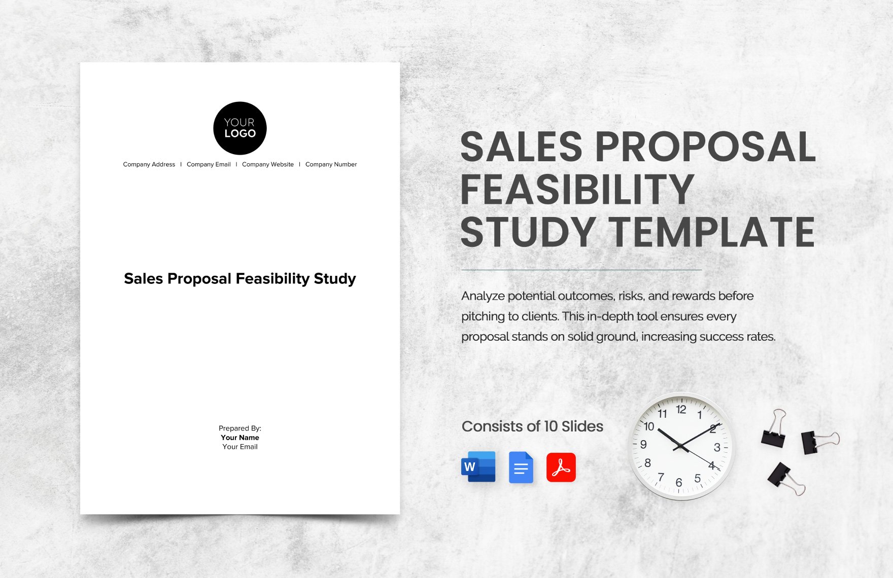 Sales Proposal Feasibility Study Template in Word, Google Docs, PDF