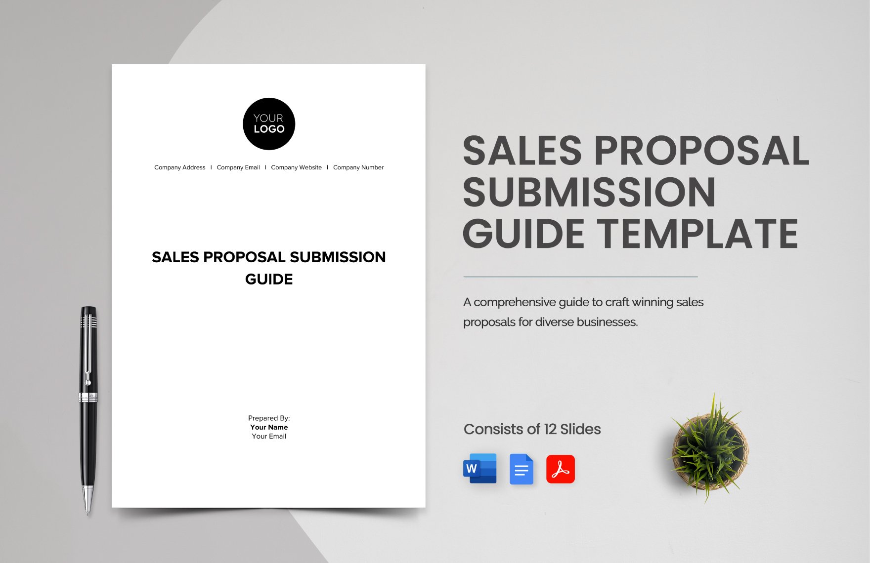 Sales Proposal Submission Guide Template in Word, Google Docs, PDF