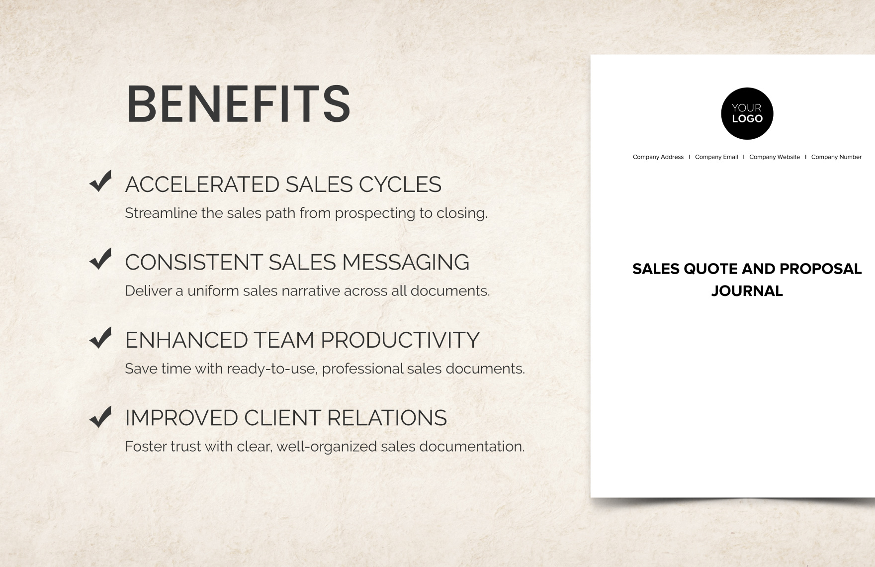 Sales Quote and Proposal Journal Template