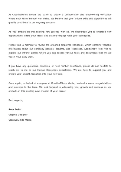 Free Coaching Welcome Letter  Template to Edit Online
