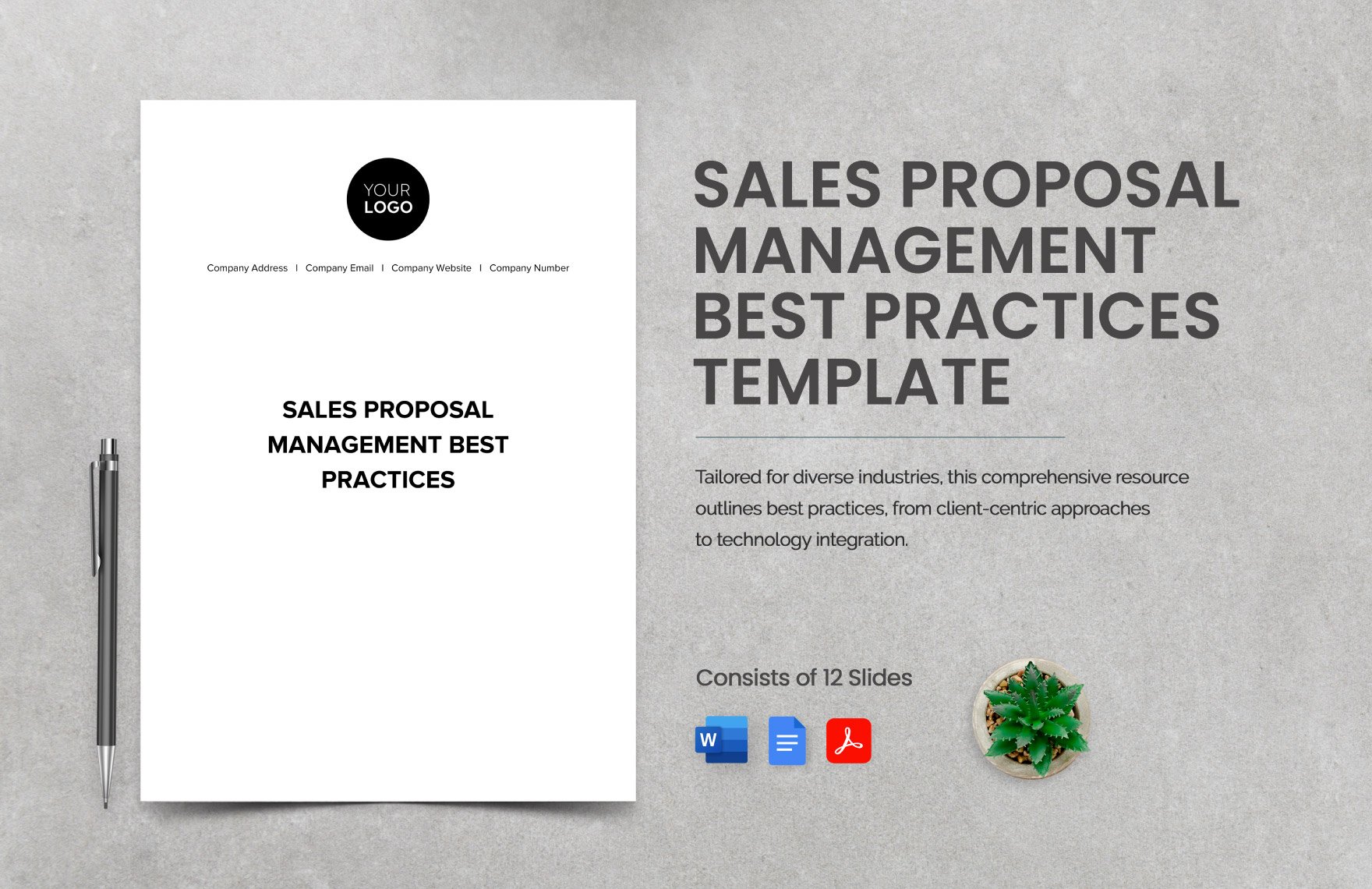 Sales Proposal Management Best Practices Template in Word, Google Docs, PDF