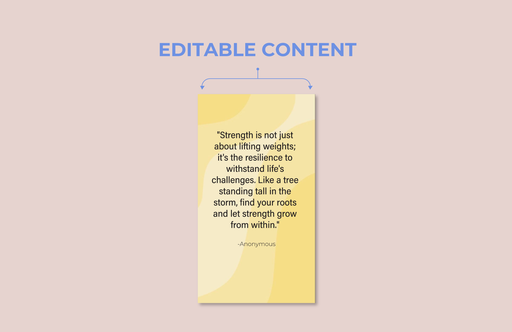 Strength Quote Template