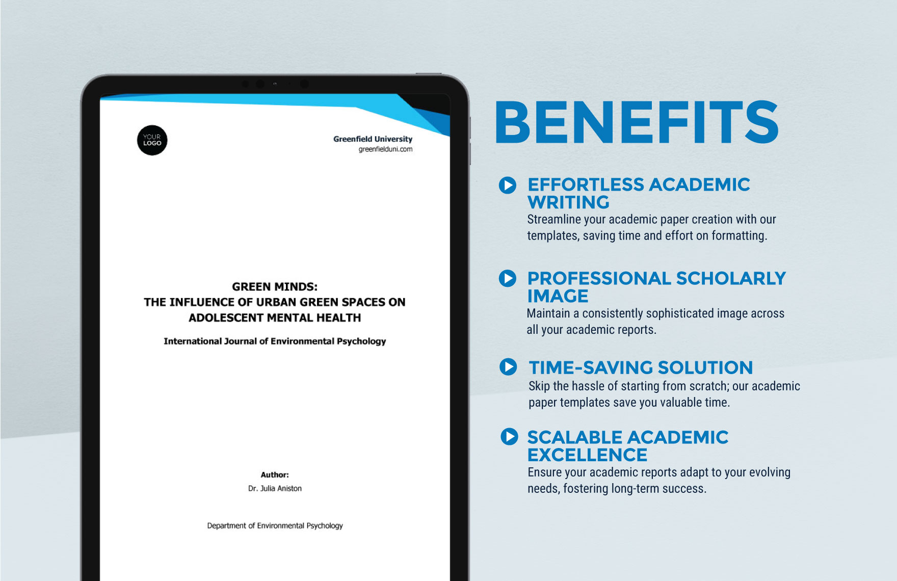 Academic Journal Paper Template