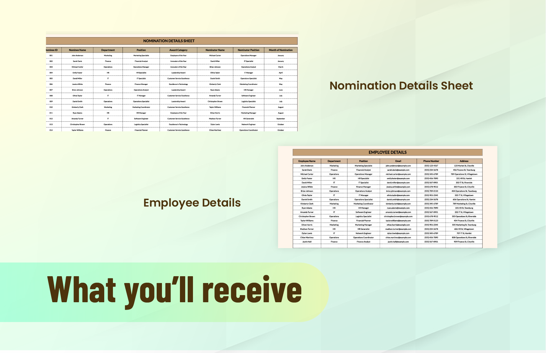 Annual Awards Nomination and Scoring System HR Template